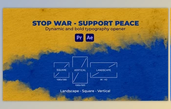 Download Stop War – <span class='badge badge-warning'>Support</span> Peace (Videohive 36571413) - AE Project