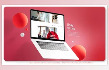 Download <span class='badge badge-warning'>Videohive</span> Red <span class='badge badge-warning'>Elements</span> Laptop Mockup Promo 36557182