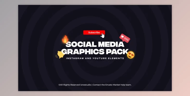 Download Instagram & Youtube Elements | Social Media Pack (Videohive 36557218) - AE Project