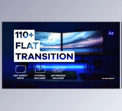 Download Flat Transition Pack (Videohive 36599140) - AE Project