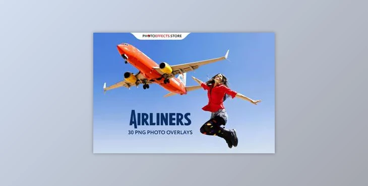 Download 5 Airliners Photo Overlays