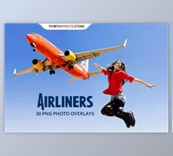 Download 5 Airliners Photo Overlays