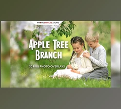 Download 30 Apple Tree Branch Photo Overlays