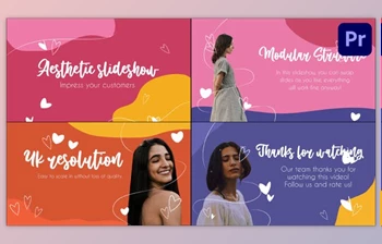 Download <span class='badge badge-warning'>Aesthetic</span> Colorful Slideshow | Premiere Pro MOGRT (Videohive 36543565)