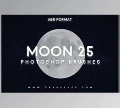Download 25 Moon Brushes For Photoshop CreativeMarket 6036825