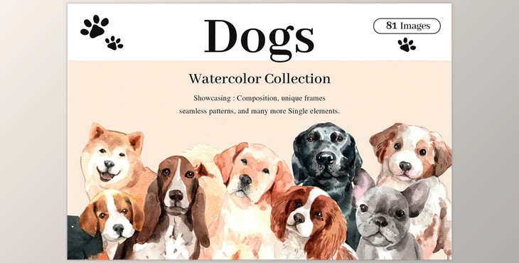 Download Dogs adorable Pet Watercolor