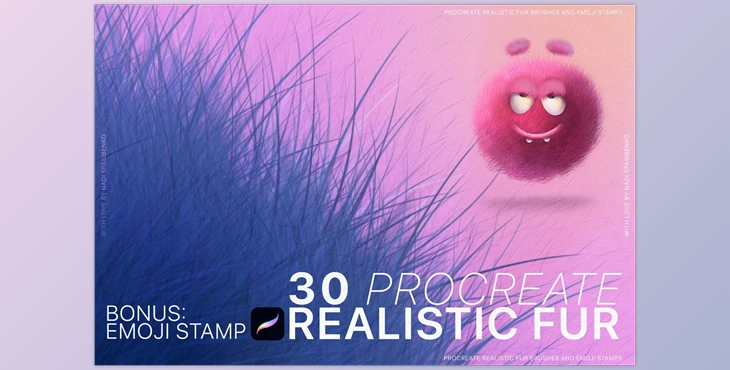 Download Procreate Realistic Fur & Emoji FVCRSF2