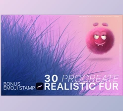 Download Procreate Realistic Fur & Emoji FVCRSF2