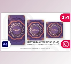 Download Instagram Ramadan Intro || Ramadan Opener (3 in 1) (BLUE) (Videohive 36618661) - AE Project