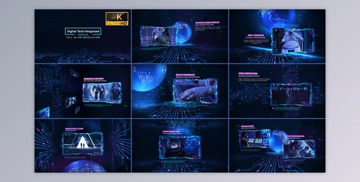 Download Digital Tech Integrated Slideshow 4K (Videohive 36648230) - AE Project