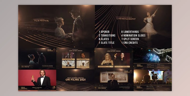 Download The Golden Award Show Package (Videohive 36656444) - AE Project