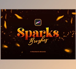 Download Sparks Procreate Brushes CreativeMarket 6614361