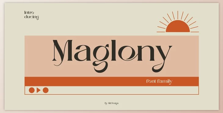Download Maglony Font Family by Myfonts