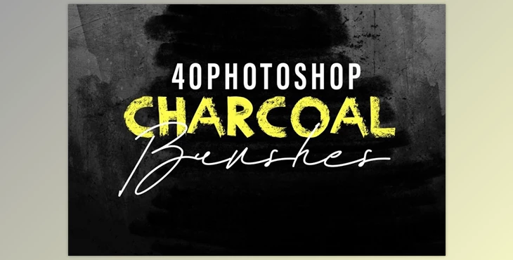Download 40 Charcoal Photoshop Brushes