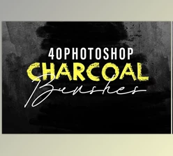 Download 40 Charcoal Photoshop Brushes