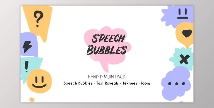 Download Speech Bubbles. Hand Drawn Pack (Videohive 36614448) - AE Project