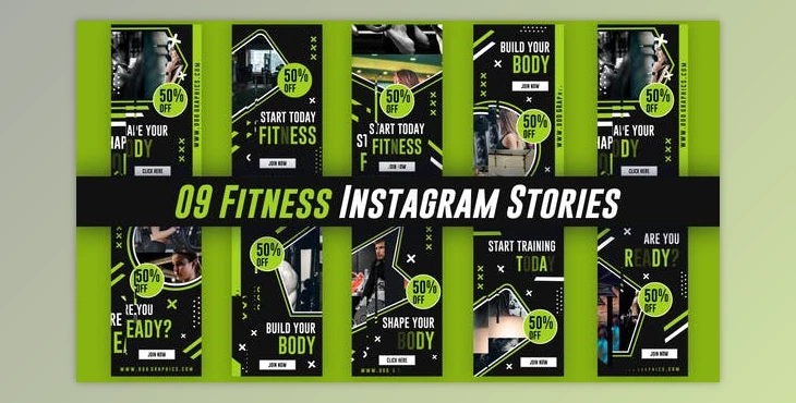 Download Fitness Instagram Stories (Videohive 36652202) - AE Project