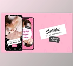 Download Scribbles. Social Media Pack (Videohive 36652185) - PR Project