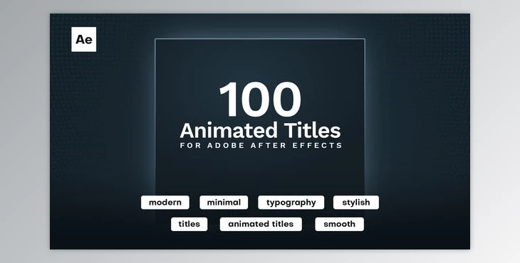 Download 100 Animated Titles (Videohive 36523868) - AE Project