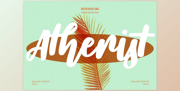 Download Atherist Script Font CreativeMarket 6709378