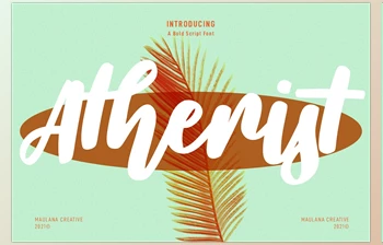 Download Atherist <span class='badge badge-warning'>Script</span> Font CreativeMarket 6709378