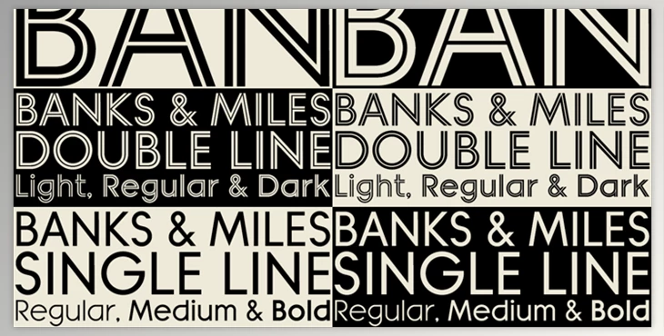 Download Banks & Miles Font Family – 9 Fonts