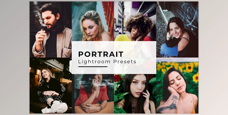 Download 10 Portrait Lightroom Presets CreativeMarket - 6905548