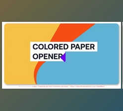 Download Colored Paper Opener (Videohive 36688306) - AE Project