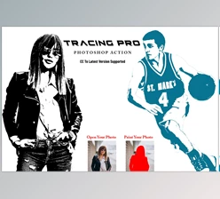 Download Tracing Pro Photoshop Action CreativeMarket - 7077477