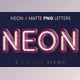 Download Neon & Matte – 3D Lettering