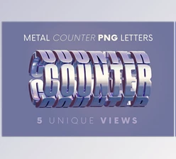 Download Metal Counter – 3D Lettering