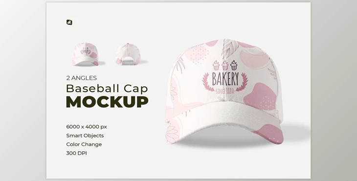 Download Velcro Snapback Baseball Cap Mockup CM - 7037461