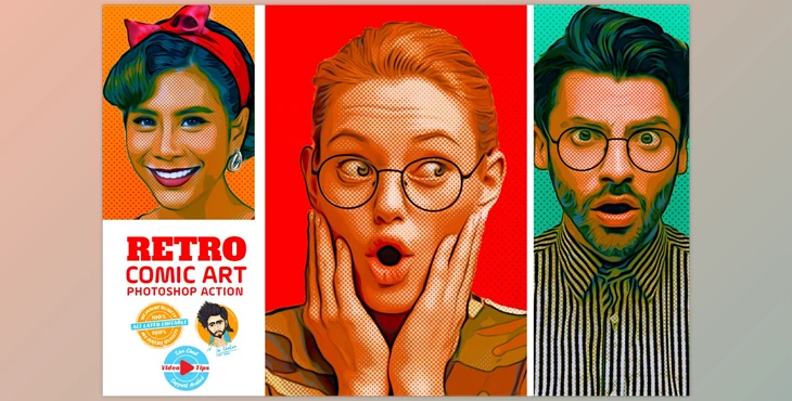 Download Retro Comic Art Effect CreativeMarket - 6695932