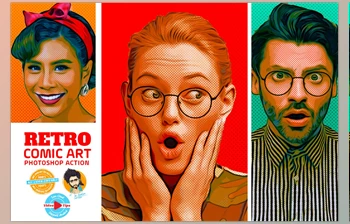Download Retro Comic Art <span class='badge badge-warning'>Effect</span> <span class='badge badge-warning'>CreativeMarket</span> - 6695932