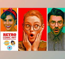 Download Retro Comic Art Effect CreativeMarket - 6695932