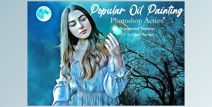 Download Popular Oil Painting Action CreativeMarket - 6837932