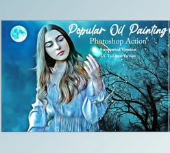 Download Popular Oil Painting Action CreativeMarket - 6837932