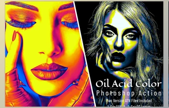 Download Oil Acid <span class='badge badge-warning'>Color</span> Photoshop Action CreativeMarket - 6854841