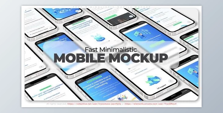 Download Fast Minimalistic Mobile Mockup (Videohive 36745499) - AE Project