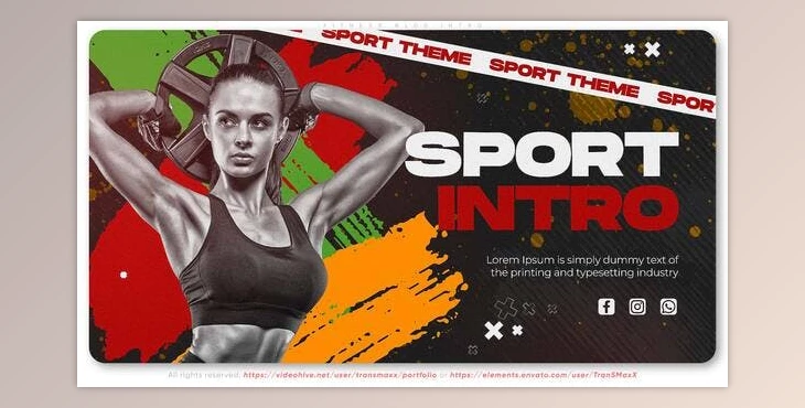 Download Fitness Blog Intro (Videohive 36771678) - AE Project