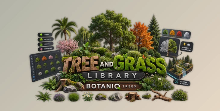 Tree And Grass Library Botaniq - Trees