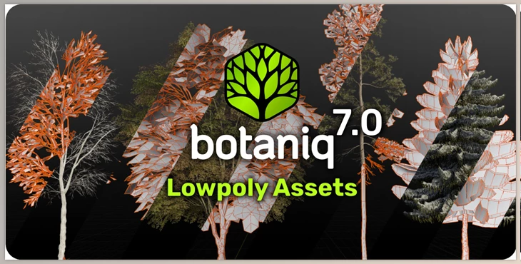 Download Blender Market – Botaniq v7 – Tree And Grass Library