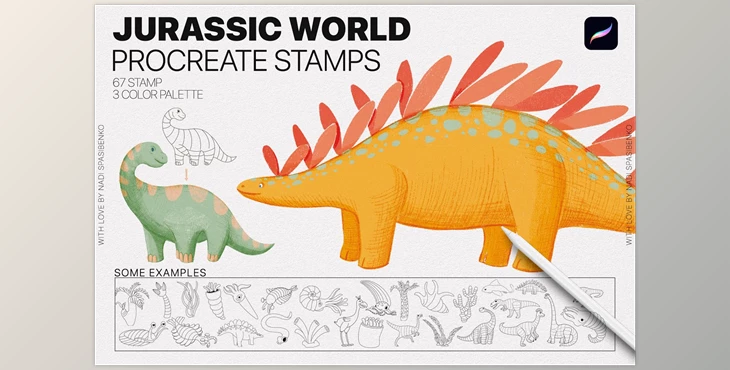Download Jurassic World Procreate Stamp