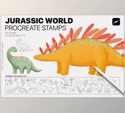 Download Jurassic World Procreate Stamp