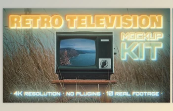 Download Retro TV Mockup <span class='badge badge-warning'>Kit</span> (Videohive 36760922) - AE Project