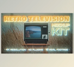 Download Retro TV Mockup Kit (Videohive 36760922) - AE Project