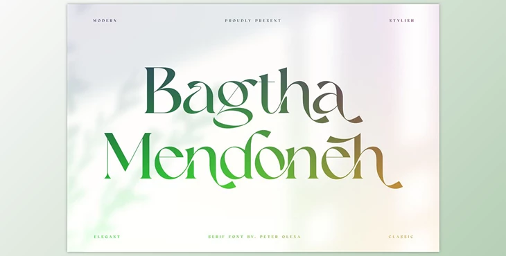 Download Bagtha Mendoneh Ligature Serif