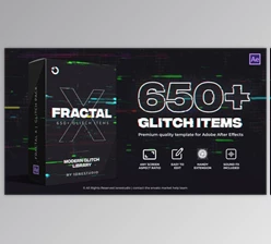 Download FRACTAL X | 650+ Glitch Pack (Videohive 36865814) - AE Project
