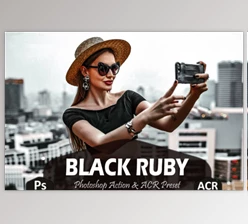 Download 10 Black Ruby Photoshop Actions