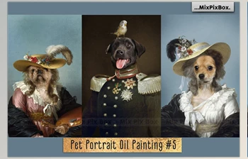 Download <span class='badge badge-warning'>Pet</span> Portrait Oil Background v.5 CreativeMarket - 6120192